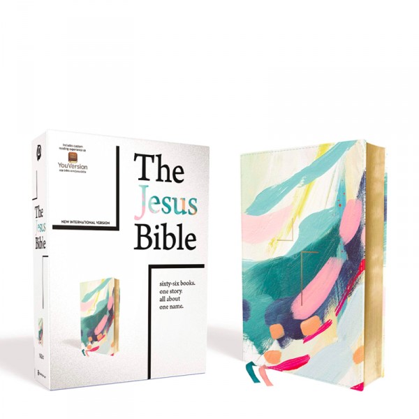 The Jesus Bible Artist Edition	 耶穌聖經藝術家版，NIV，Leathersoft，多色/青色，舒適印花 仿皮 – 特別版