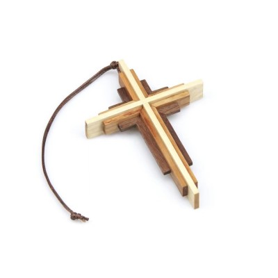 實木十字架 純手工24塊拼接進口原木