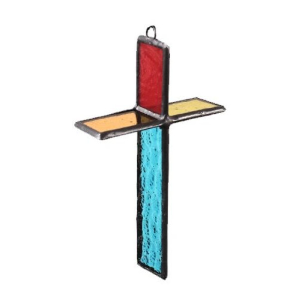 光之十架 ‧ FL尋光集原創 ‧ 手工彩虹玻璃拼接十未架 掛牆十架