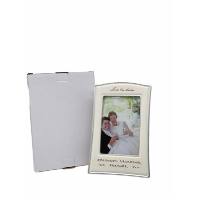 夫妻相愛 - 珍珠白色 相架 (22.6x15cm)