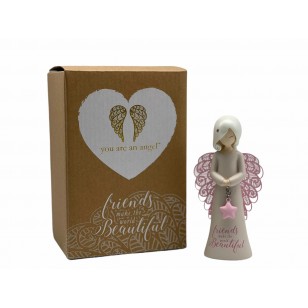 125mm Angel Figurine : friends make the world Beautiful