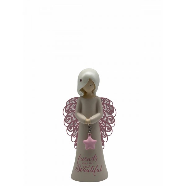 125mm Angel Figurine : friends make the world Beautiful