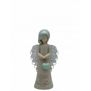 125mm Angel Figurine : Having a Friend like you makes the world a more Beautiful place
