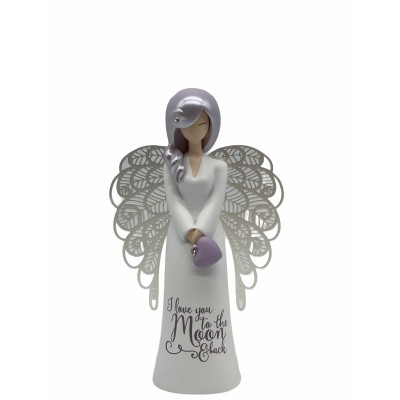 155mm Angel Figurine : I love you to the Moon & back
