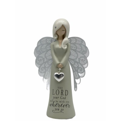 175mm Angel Figurine : THE LORD your God will be with you wherever you go