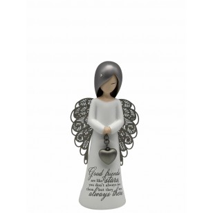 125mm Angel Figurine : Good friends are like stars, you don’t always see them but they are always there