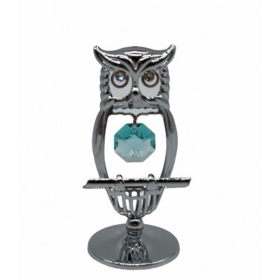 Mini Hooded Owl Free Stand