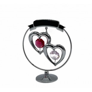 Twin Hearts – Mobile Free Stand w/Black Pad Print Wedding Day