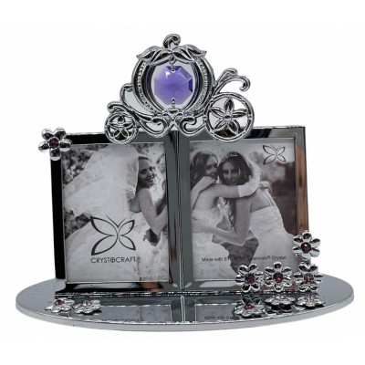 Pocket-Carriage-Double Mini Picture Frame U0365-167-CPU