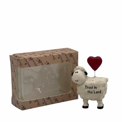 Polyresin Sheep - Trust in the Lord