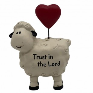 Polyresin Sheep - Trust in the Lord