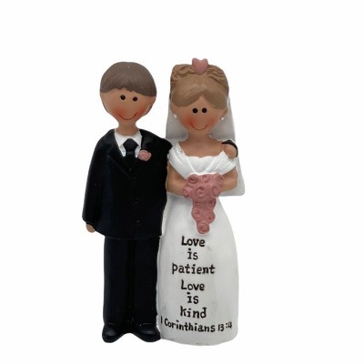 婚禮小擺件/禮物丨愛是恆久忍耐/樹脂擺件基督耶穌教禮品
