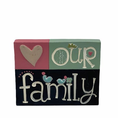 經文擺件-our family